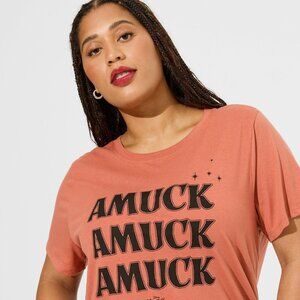 Hocus Pocus Amuck Classic Fit Cotton Crew Neck Tee Size 6X